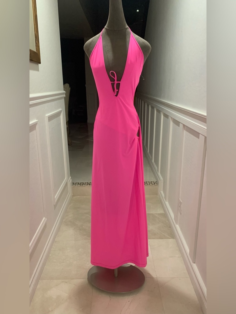 Balenciaga Tucked-In Swimwear pink Dress Size 38